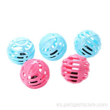 Bola de plástico hueco de un solo color juguetes para gatos